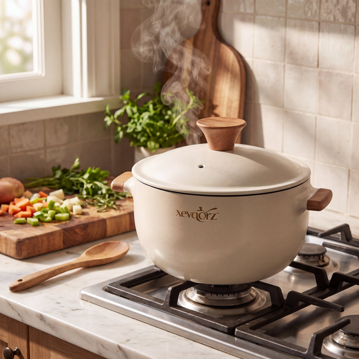 𝒙𝒆𝒗𝒒𝒐𝒓𝒛™ Essential Enamel Soup Pot — view 2