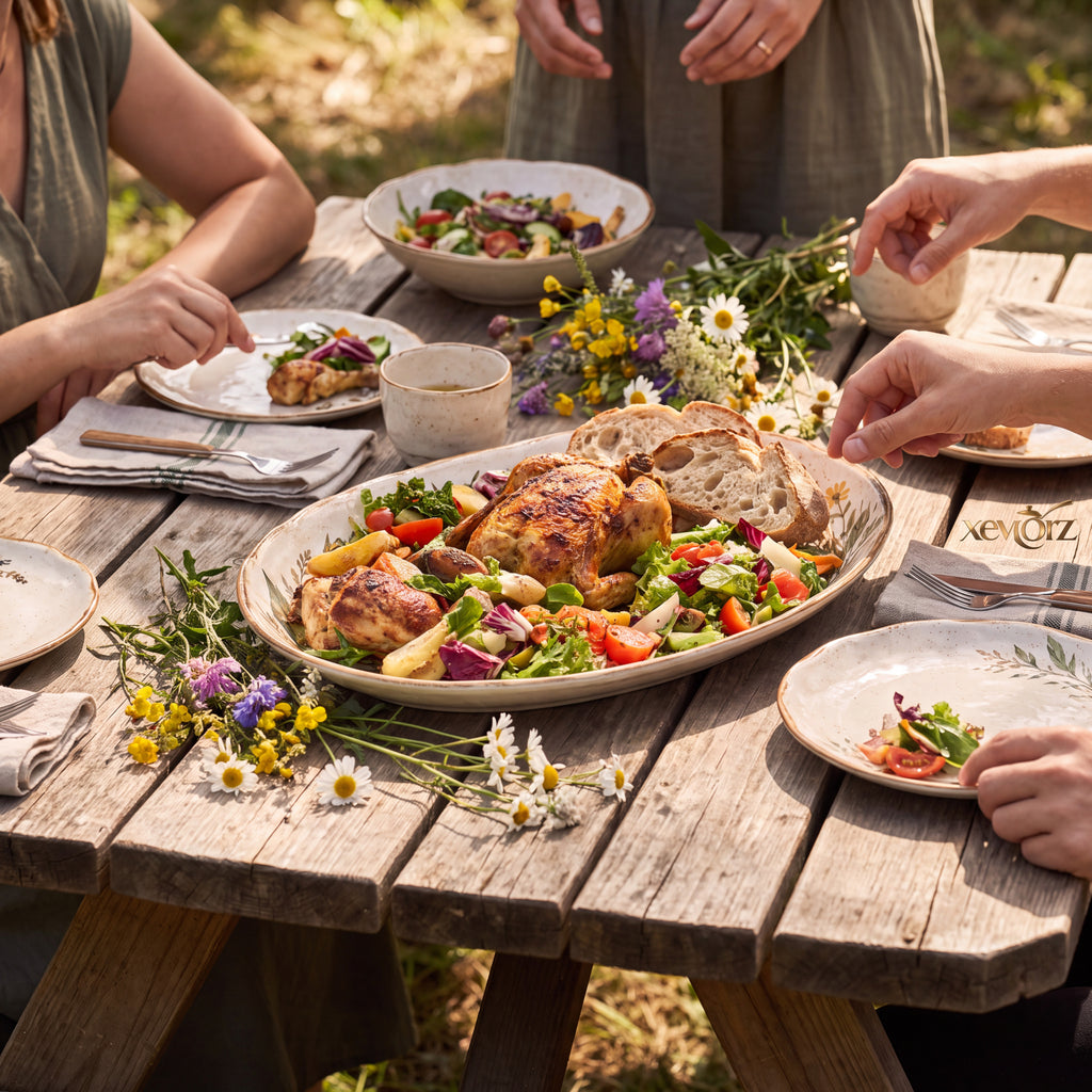 𝒙𝒆𝒗𝒒𝒐𝒓𝒛™ Meadow Oval Serving Platter — view 2