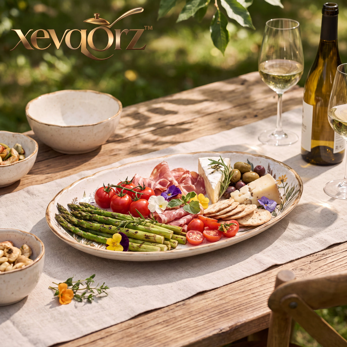 𝒙𝒆𝒗𝒒𝒐𝒓𝒛™ Meadow Oval Serving Platter — view 3