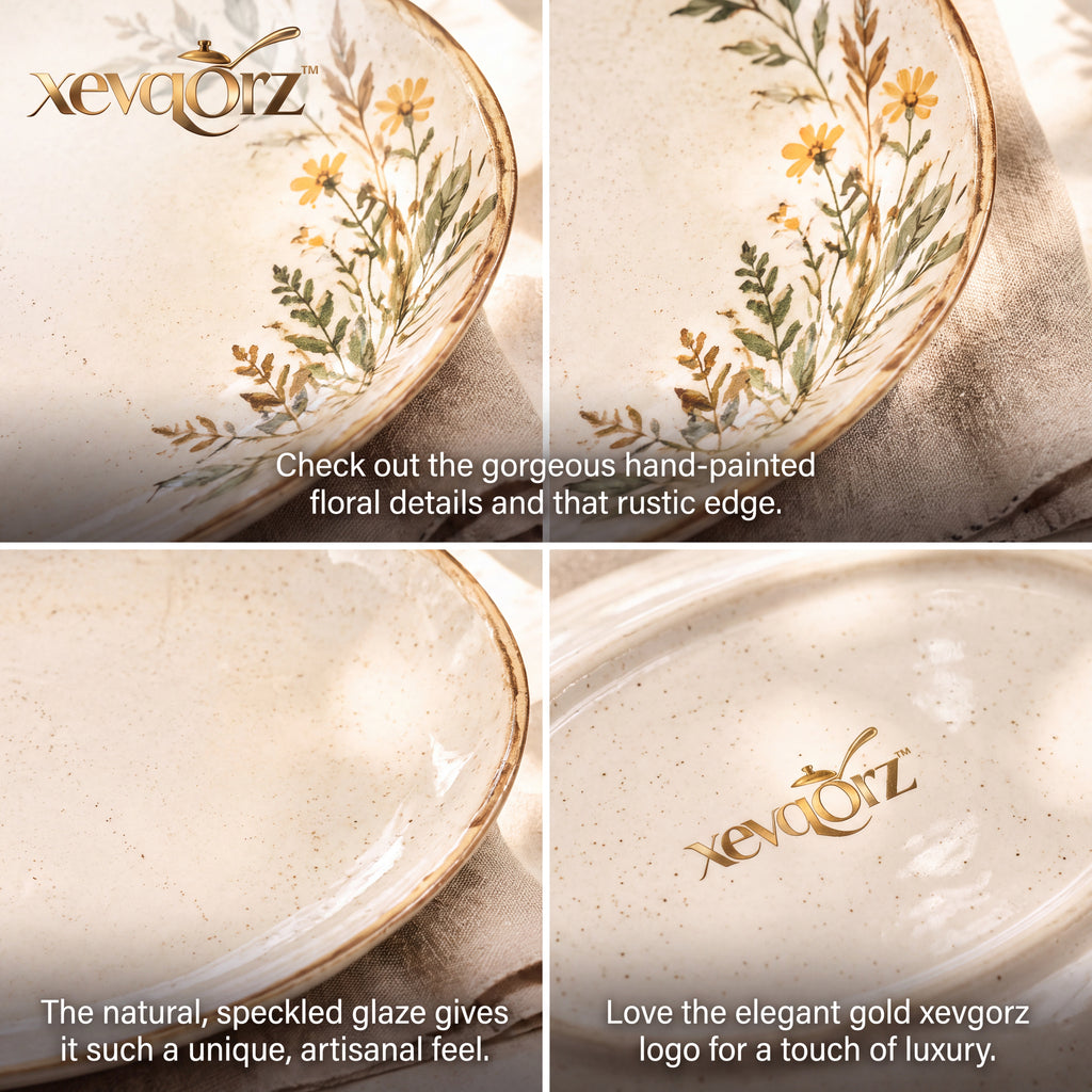 𝒙𝒆𝒗𝒒𝒐𝒓𝒛™ Meadow Oval Serving Platter — view 4