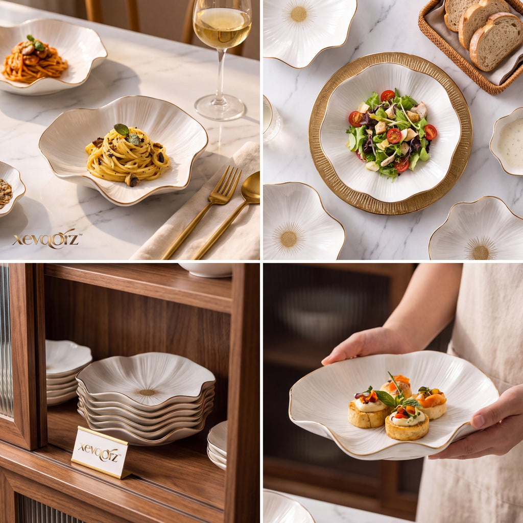 𝒙𝒆𝒗𝒒𝒐𝒓𝒛™ Stellar Luxe Flower Plate — view 2