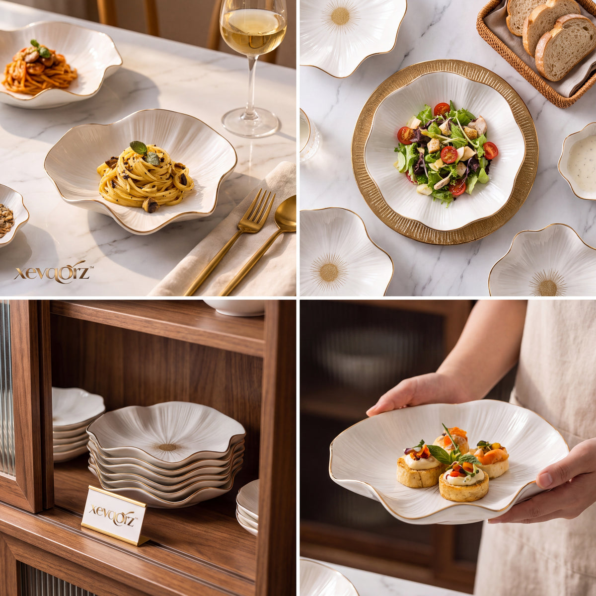 𝒙𝒆𝒗𝒒𝒐𝒓𝒛™ Stellar Luxe Flower Plate — view 2