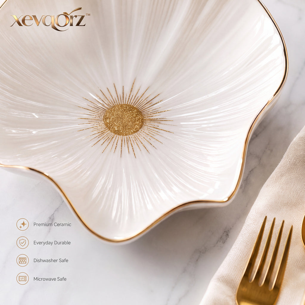 𝒙𝒆𝒗𝒒𝒐𝒓𝒛™ Stellar Luxe Flower Plate — view 4