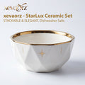 𝒙𝒆𝒗𝒒𝒐𝒓𝒛™ StarLux Faceted Ceramic Bowl — view 1