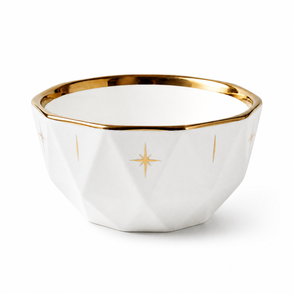 𝒙𝒆𝒗𝒒𝒐𝒓𝒛™ StarLux Faceted Ceramic Bowl — view 5