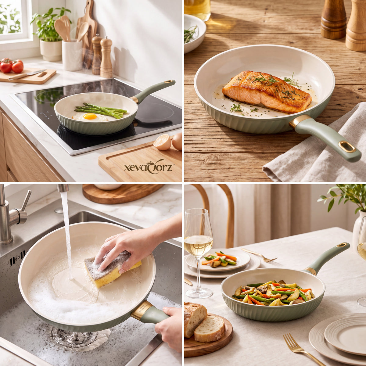 𝒙𝒆𝒗𝒒𝒐𝒓𝒛™ Pure Essence Ceramic Fry Pan — view 2