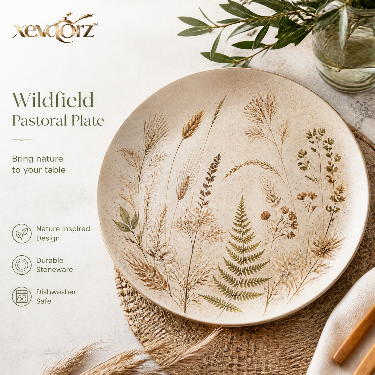 𝒙𝒆𝒗𝒒𝒐𝒓𝒛™ Wildfield Botanical Plate — view 1