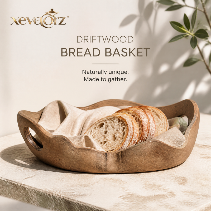 𝒙𝒆𝒗𝒒𝒐𝒓𝒛™ Driftwood Round Bread Basket