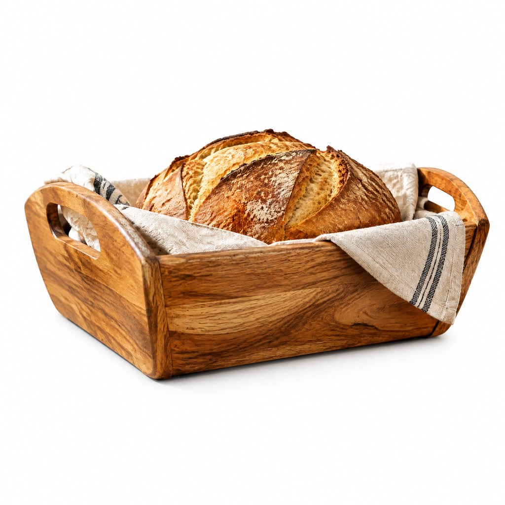 𝒙𝒆𝒗𝒒𝒐𝒓𝒛™ Harvest Wooden Bread Tray — view 5